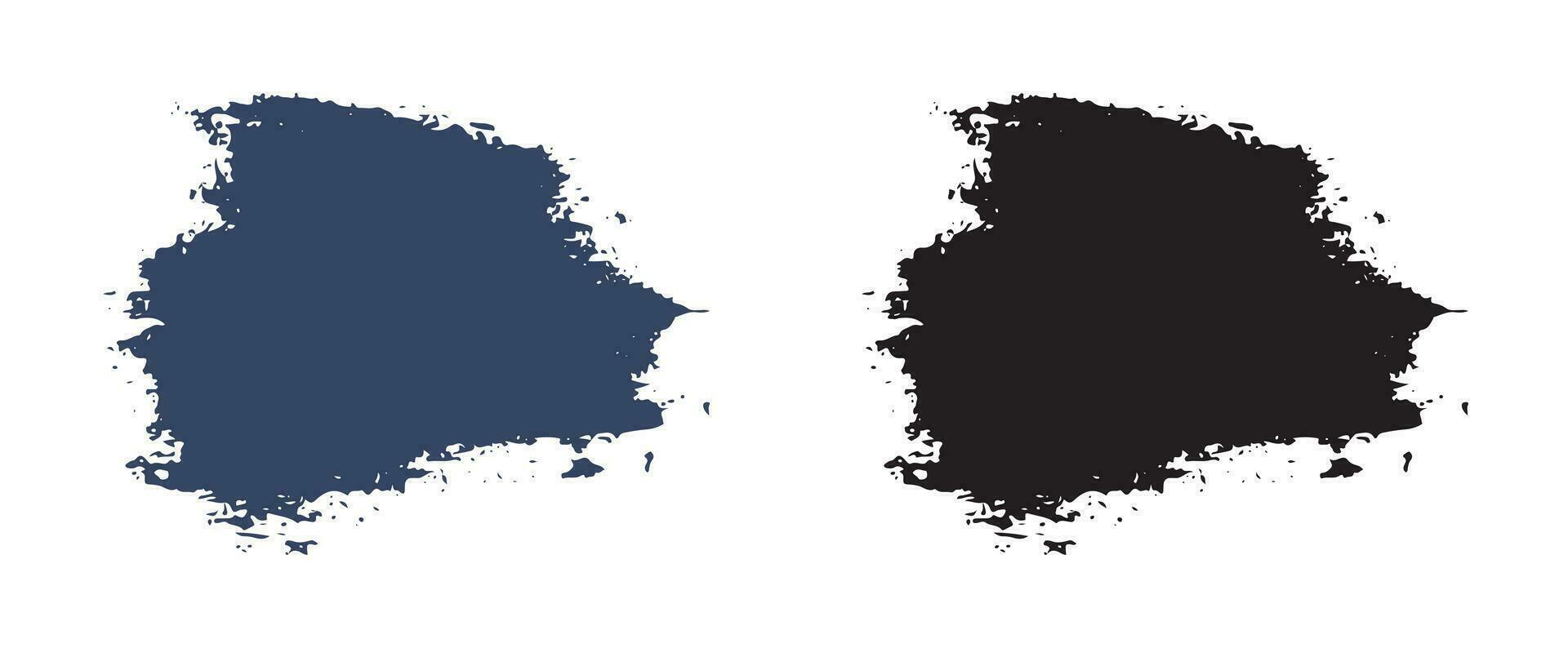 Set of ink paint vector stain