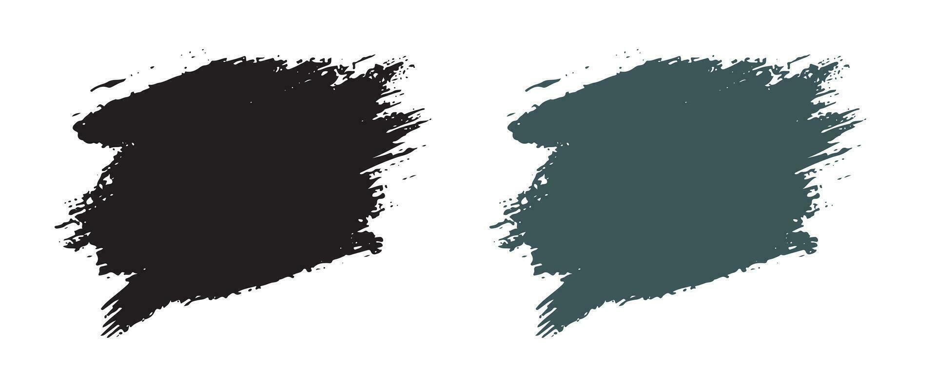 Painted handmade grunge brush vector set