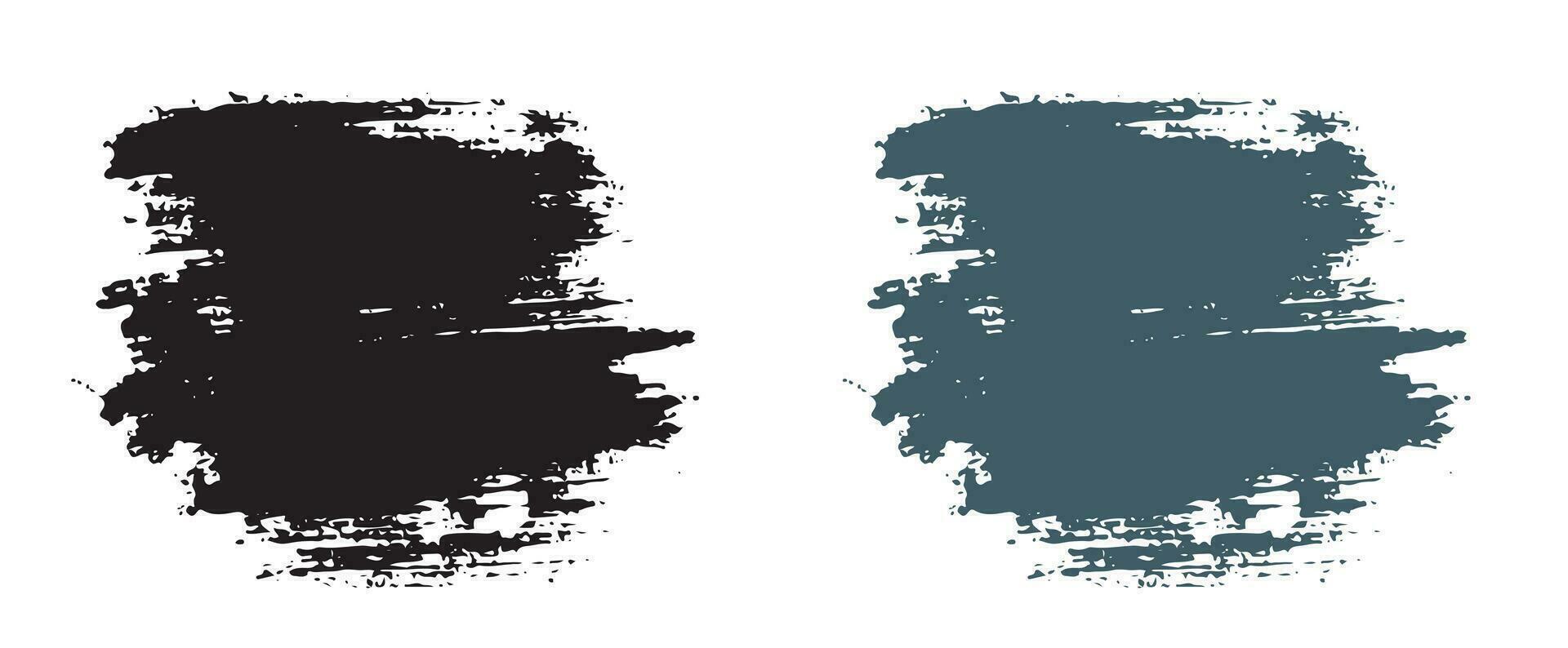 Different brush stroke splatter collection vector