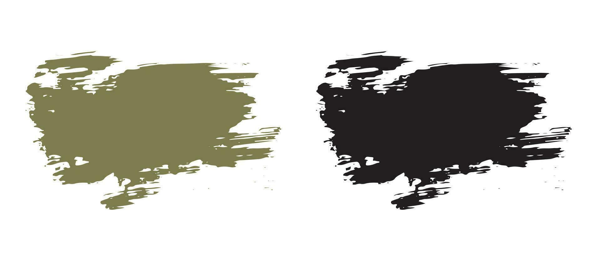 Collection of vector brush stroke design