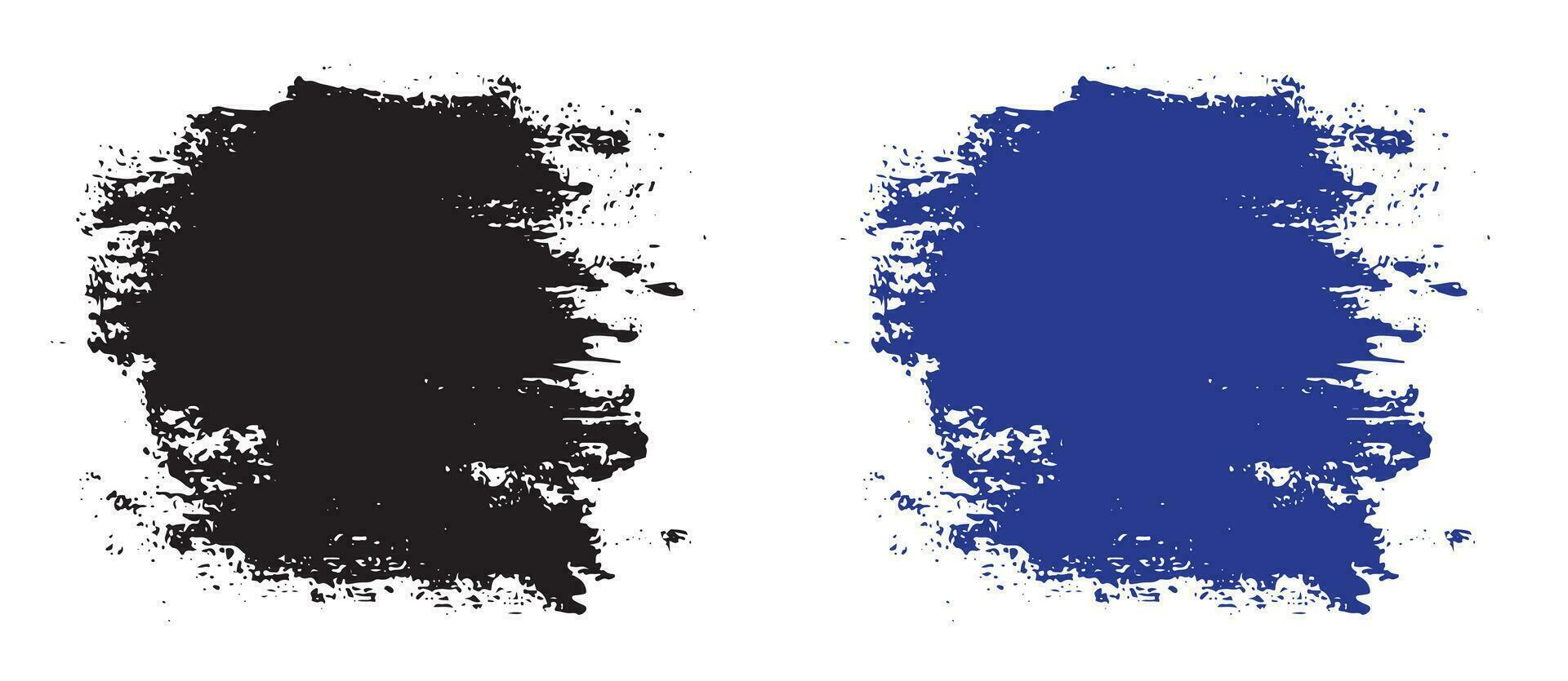 Set of grunge spot ink vector stain