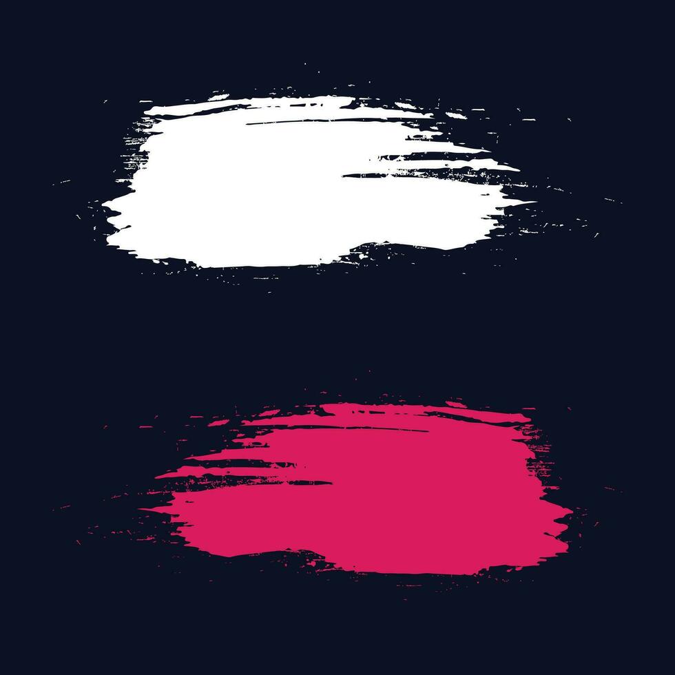 Abstract grunge brush stroke banner vector