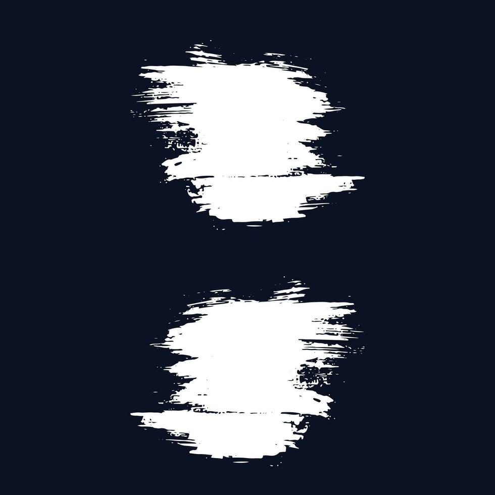 Grunge brush stroke line and shape vector