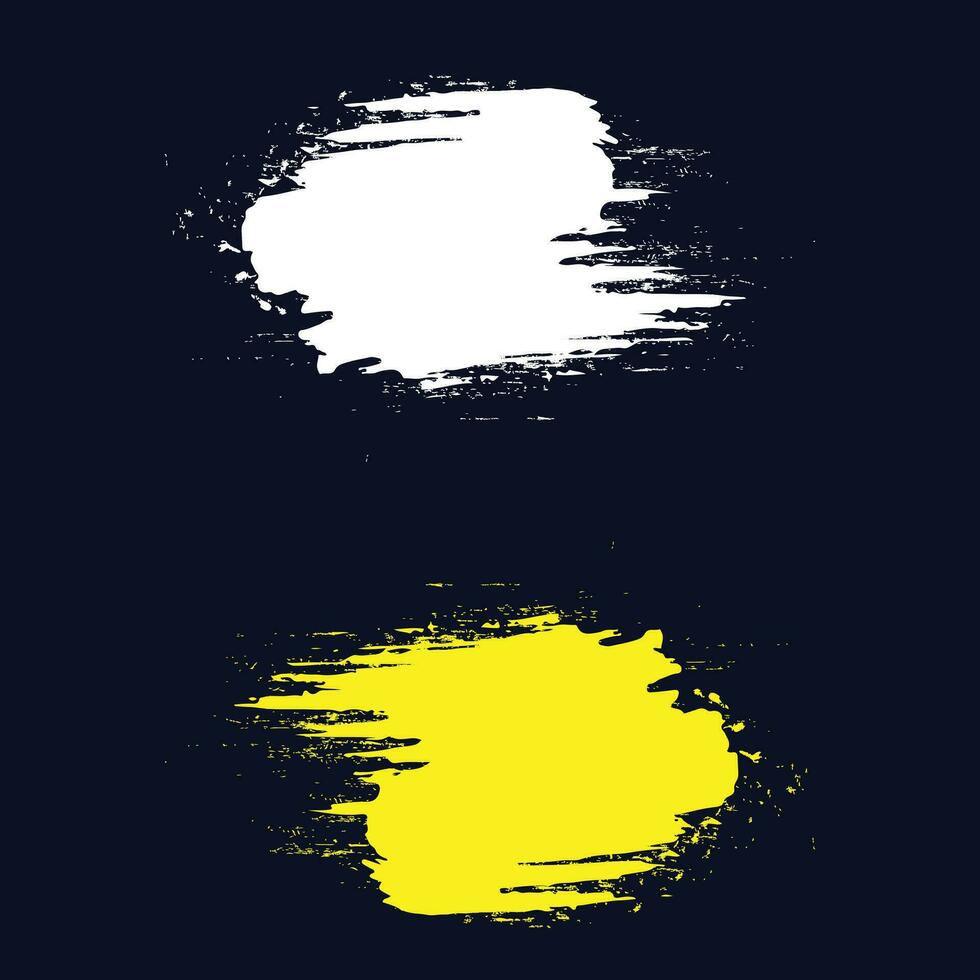 Set of brush stroke illustration and vector ink grunge brush stroke