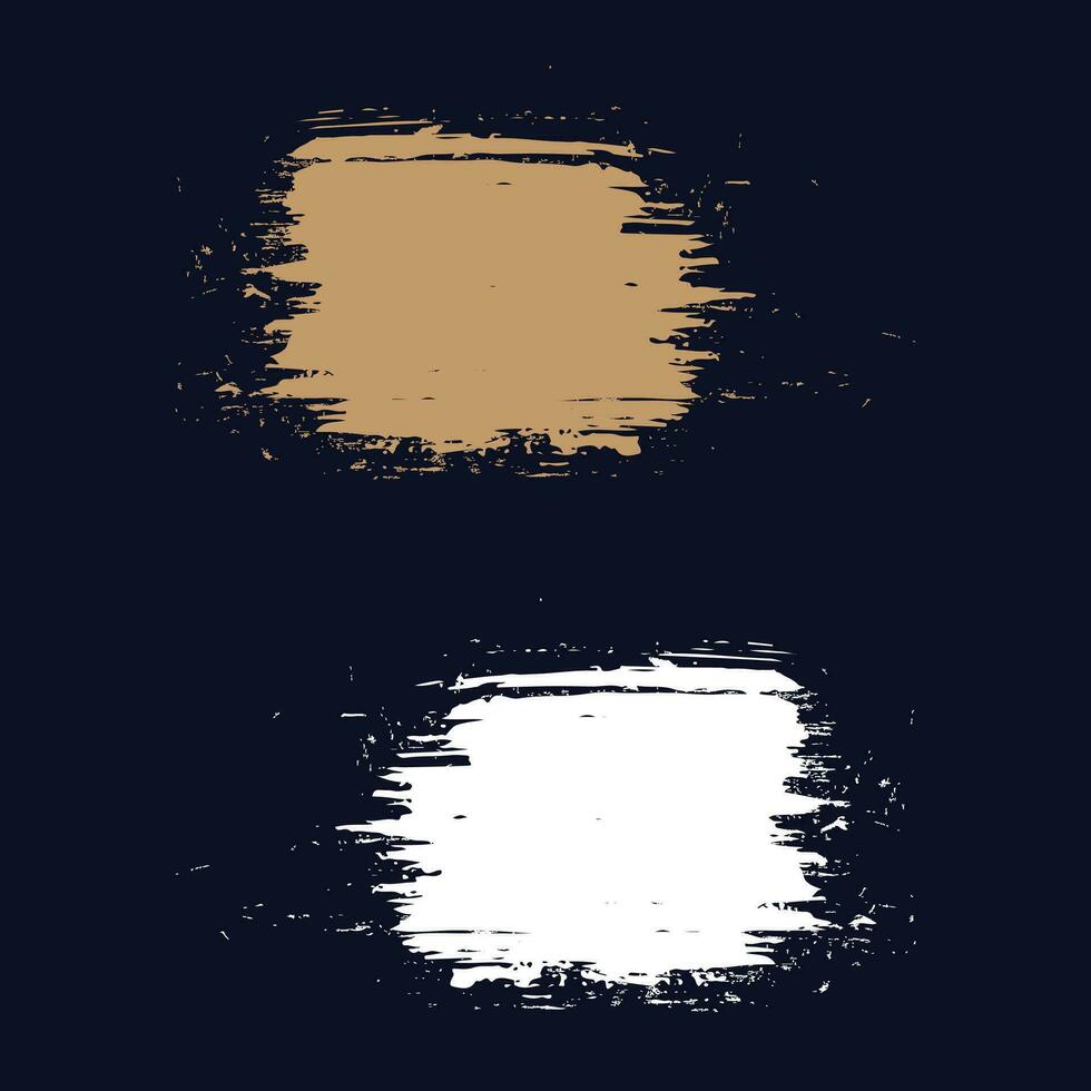 Grunge vector brush stroke set