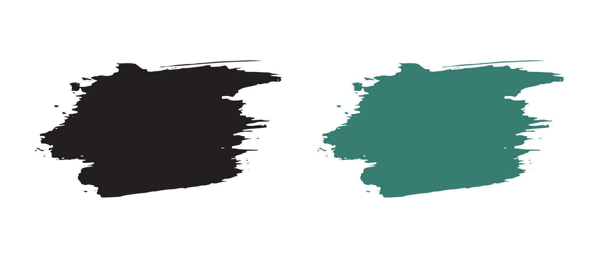 Vector brush stroke illustration set