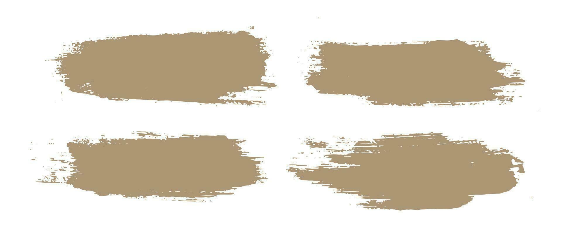 Set of illustration brush stroke vector