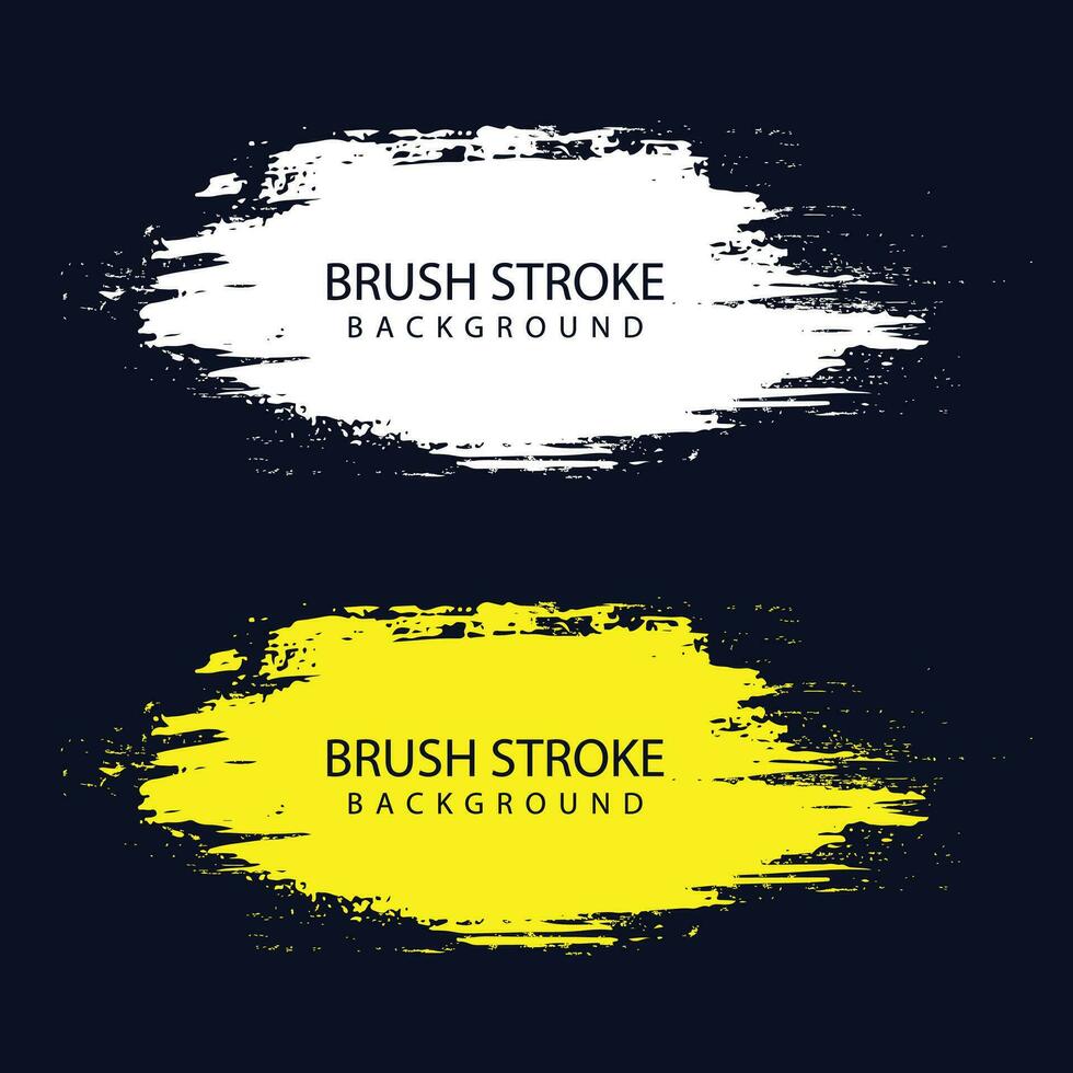 Set of vector grunge decoration isolated brush line