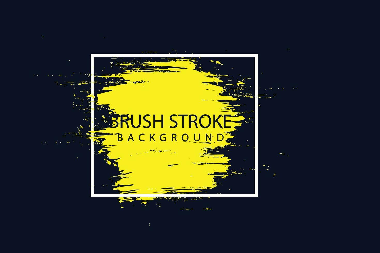 Grunge effect brush stroke background vector