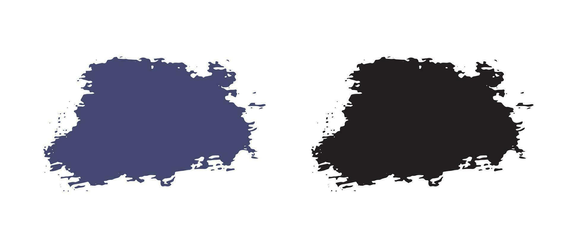 Brush stroke painting isolated background vector