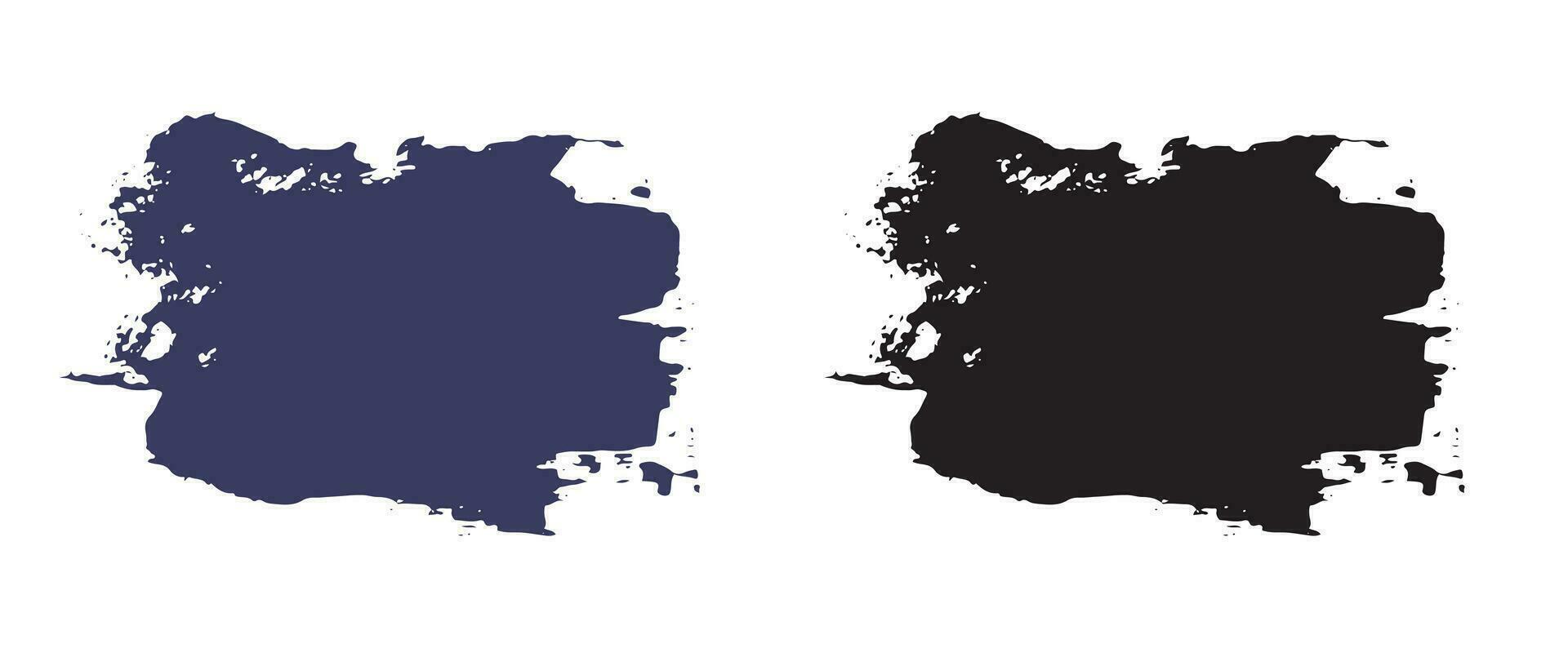 Grunge brush stroke bundle vector
