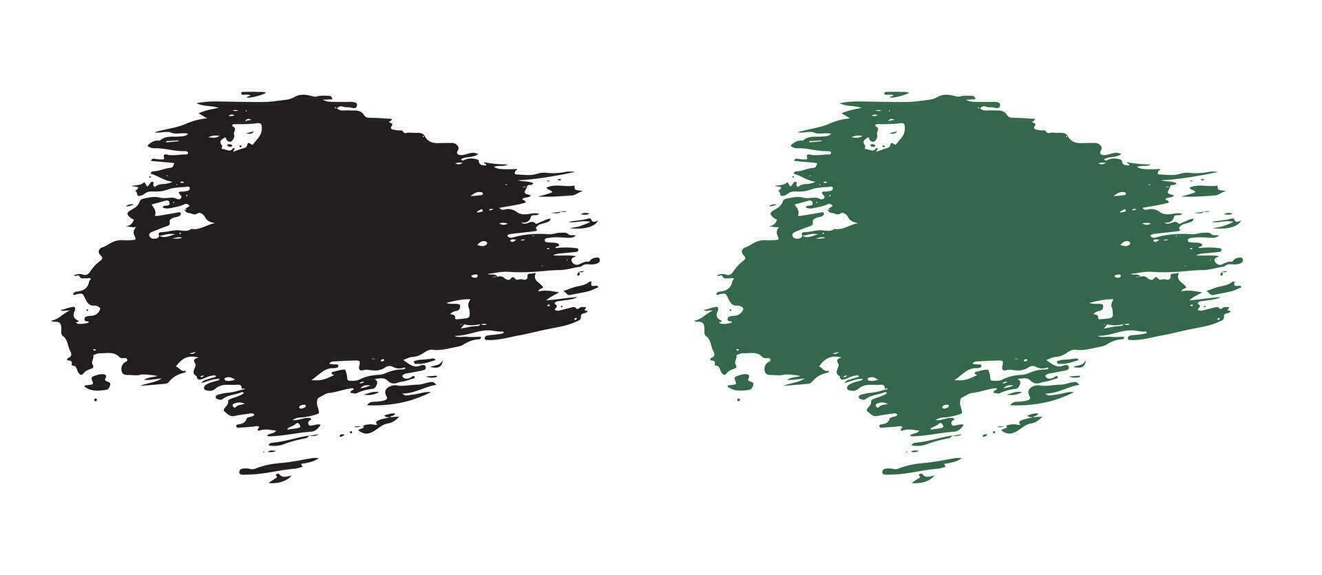 Collection of paint brushstroke vector