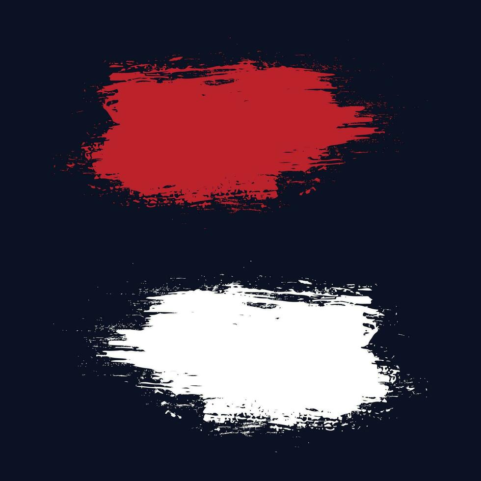 Set of vector grunge style brush