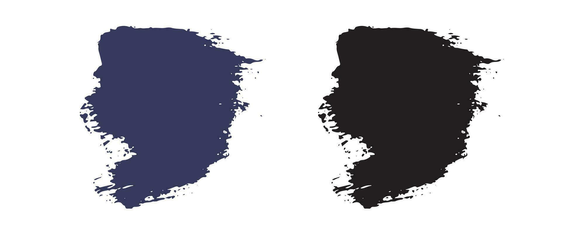 Set of vector texture brush stroke