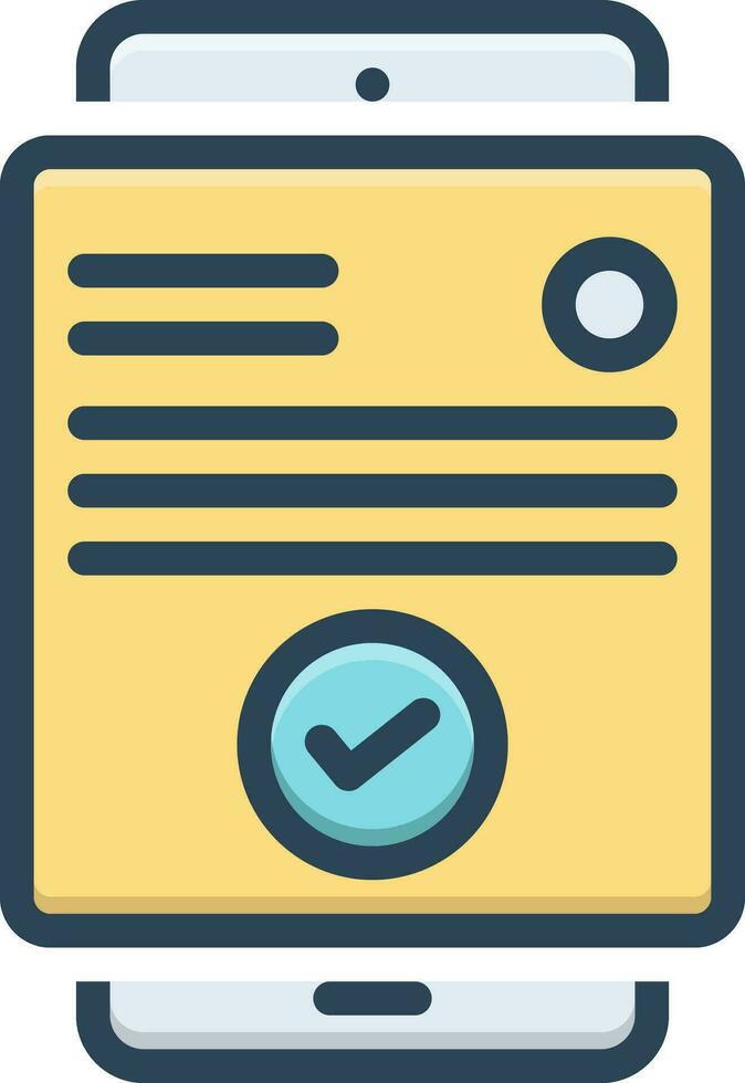 color icon for validity vector