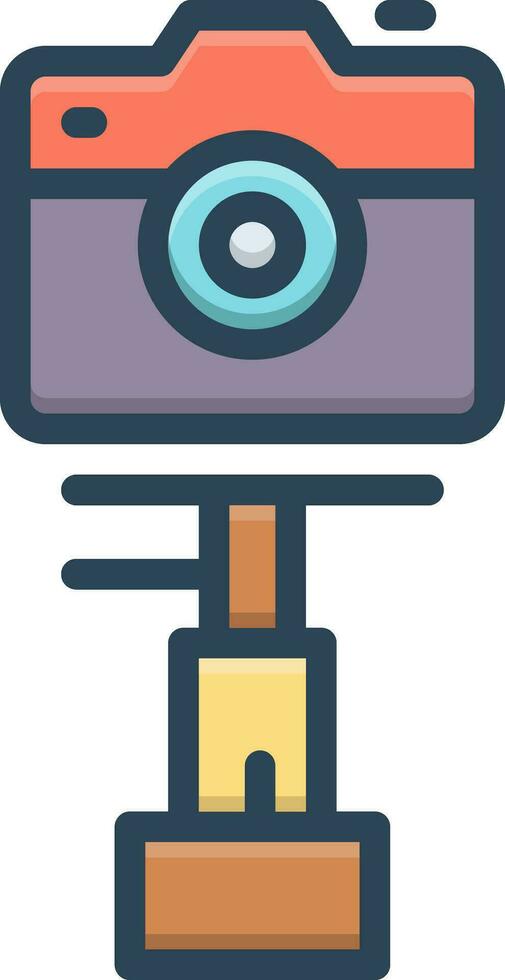color icon for mono vector