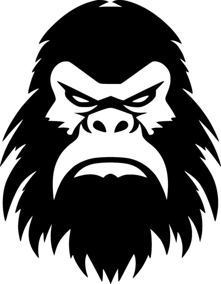 Bigfoot, Minimalist and Simple Silhouette - Vector illustration