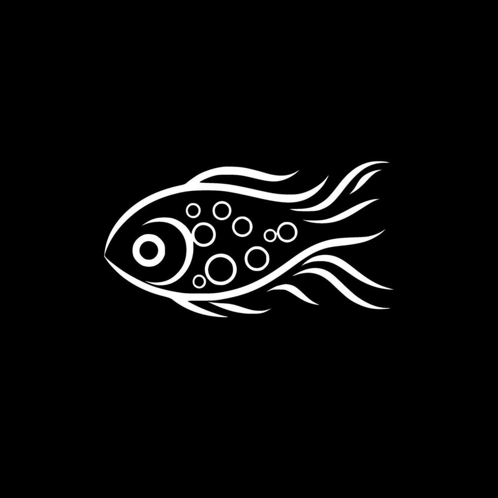 Fish, Minimalist and Simple Silhouette - Vector illustration