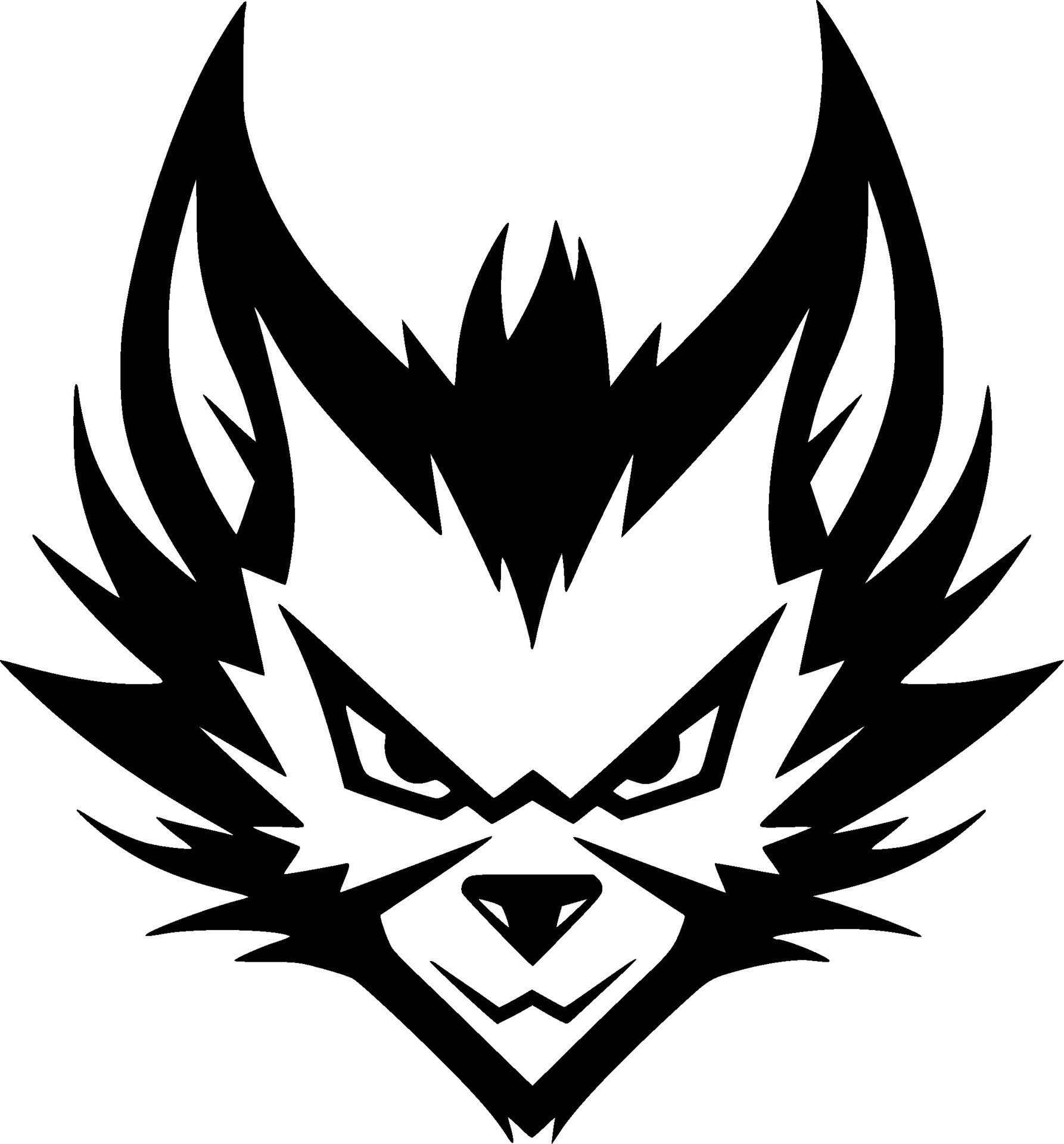 Fox, Black and White Vector illustration 32413457 Vector Art at Vecteezy