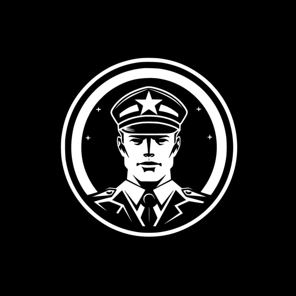 Military, Minimalist and Simple Silhouette - Vector illustration