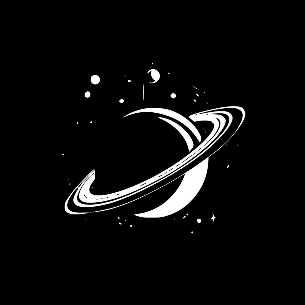 Space - Minimalist and Flat Logo - Vector illustration