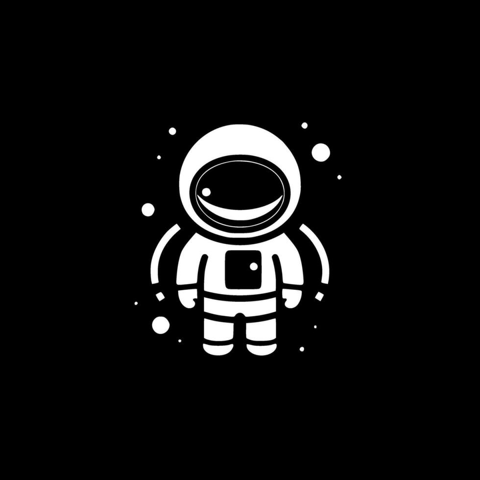 Space - Minimalist and Flat Logo - Vector illustration