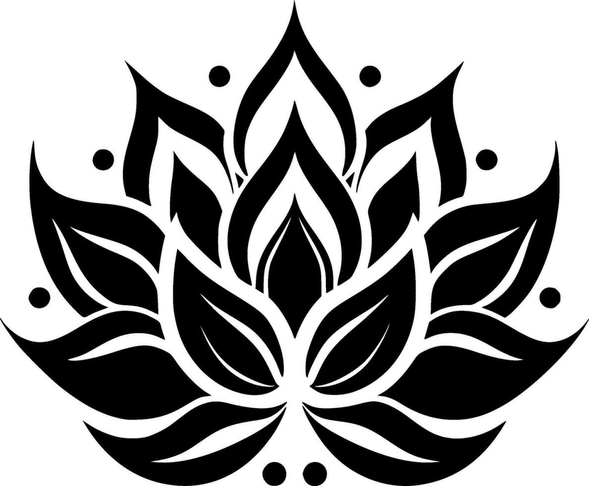 Flower - Minimalist and Flat Logo - Vector illustration