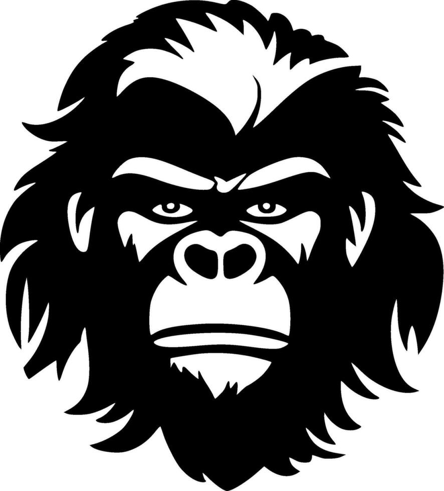 Gorilla - Minimalist and Flat Logo - Vector illustration