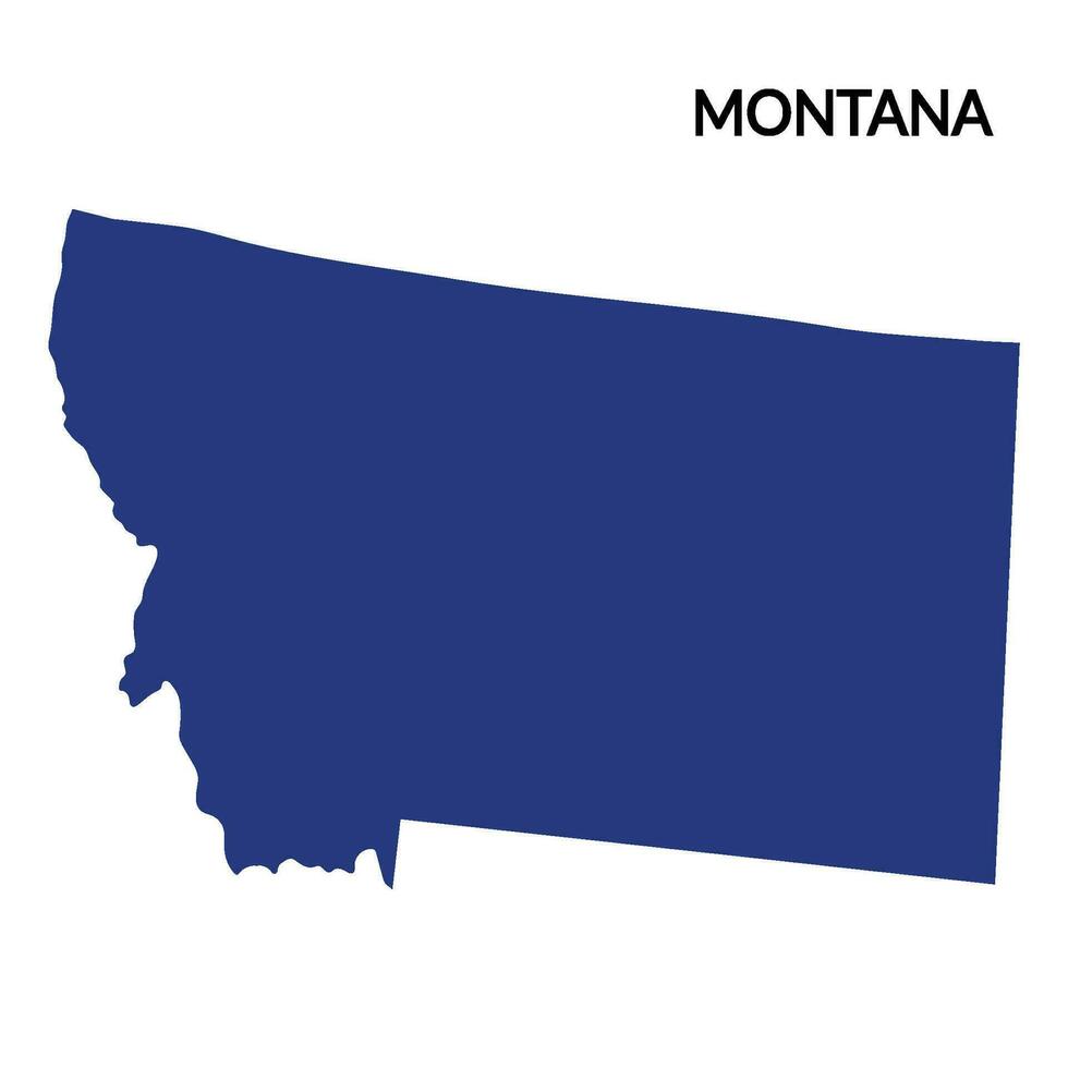 Montana map. Map of Nevada. USA map vector