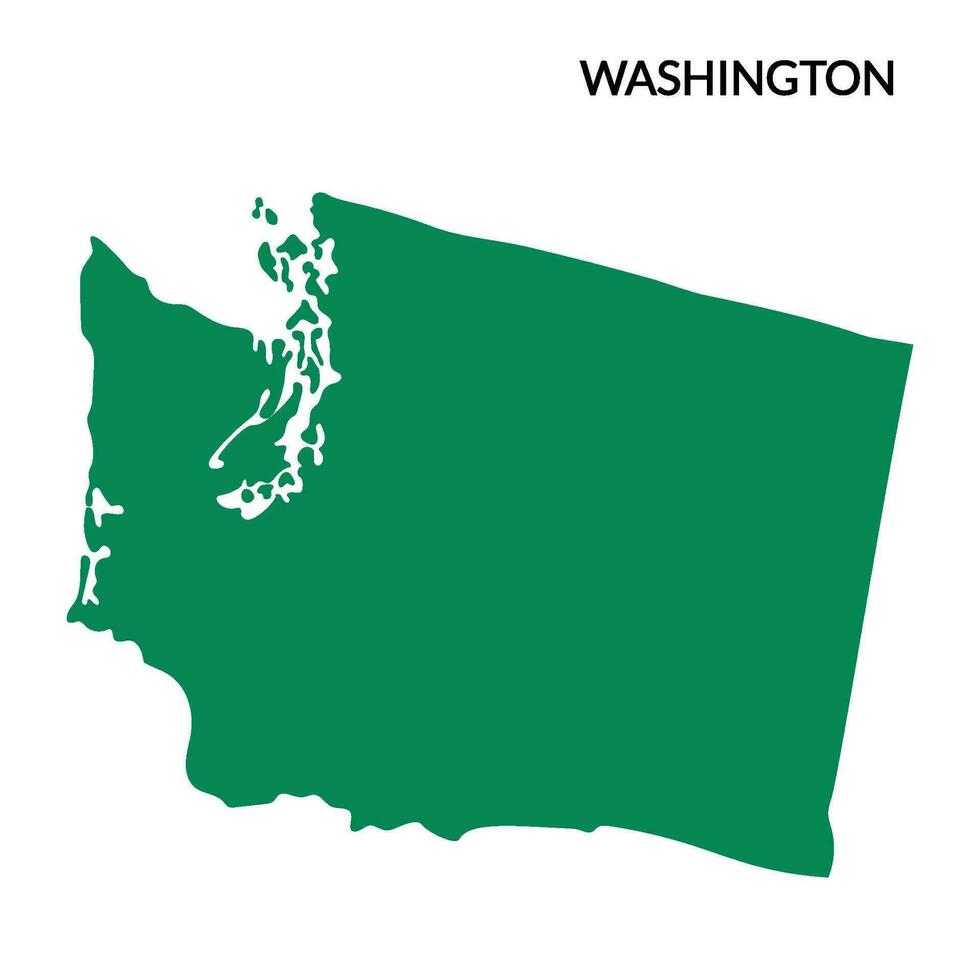 Washington Map. Map of Washington. USA map vector