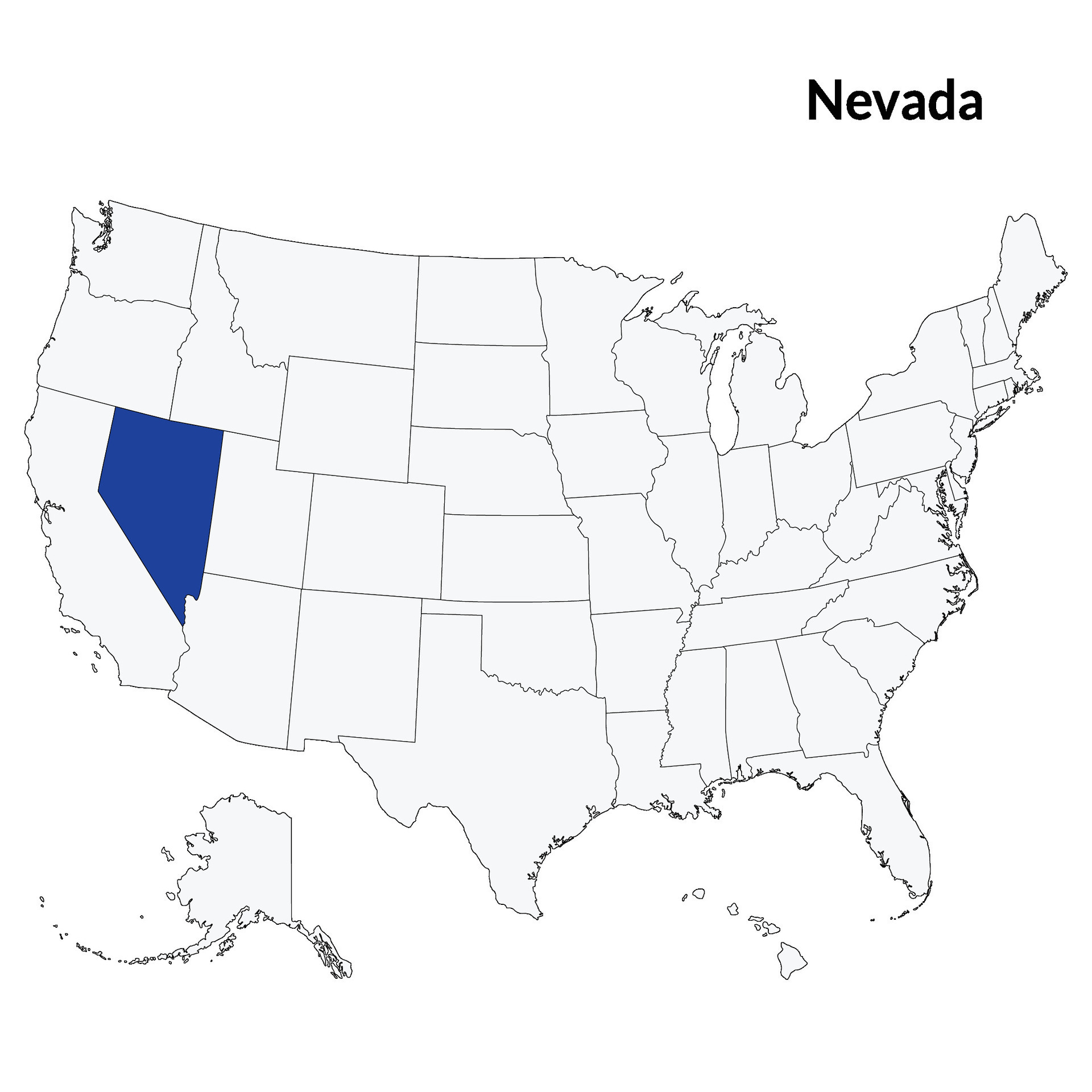 Nevada state map. Map of Nevada. USA map 32413797 Vector Art at Vecteezy