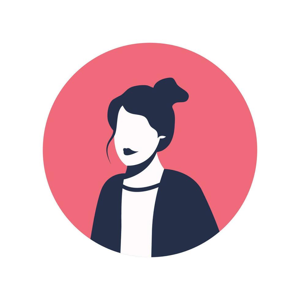 circulo el avatar con el retrato mujer de varios Razas y peinados colección de usuario perfiles. redondo icono con contento sonriente humano. vector