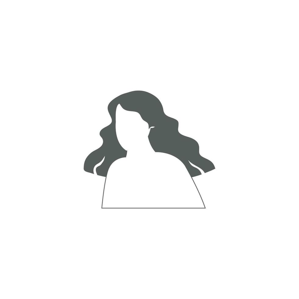 mujer cabeza silueta, cara perfil, bosquejo. mano dibujado vector ilustración, aislado en blanco antecedentes. diseño para invitación, saludo tarjeta, Clásico estilo.