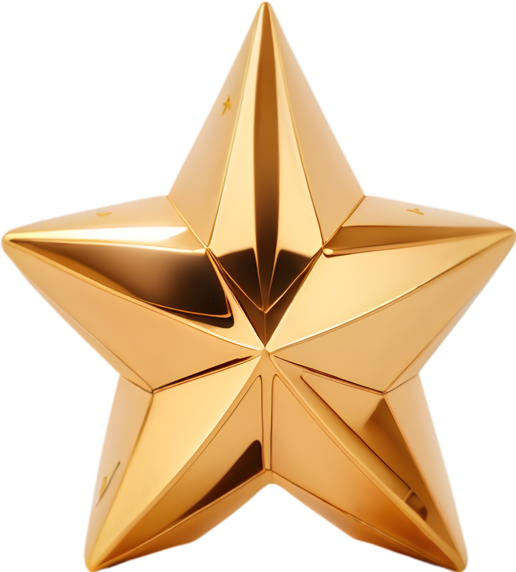 Gold Star, Shining Bright, Stellar Achievement ai generative 32414031 PNG 
