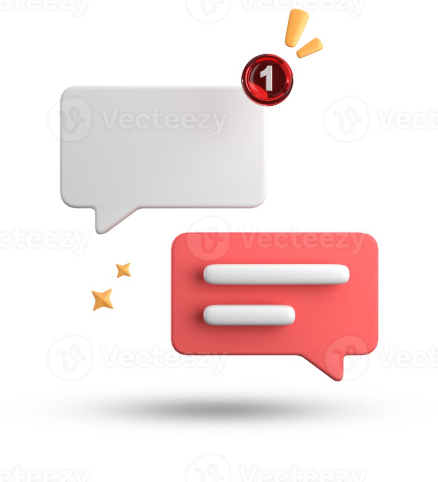 3d rendering of speech bubble, 3D pastel chat icon set. Set of 3d speak bubble. png