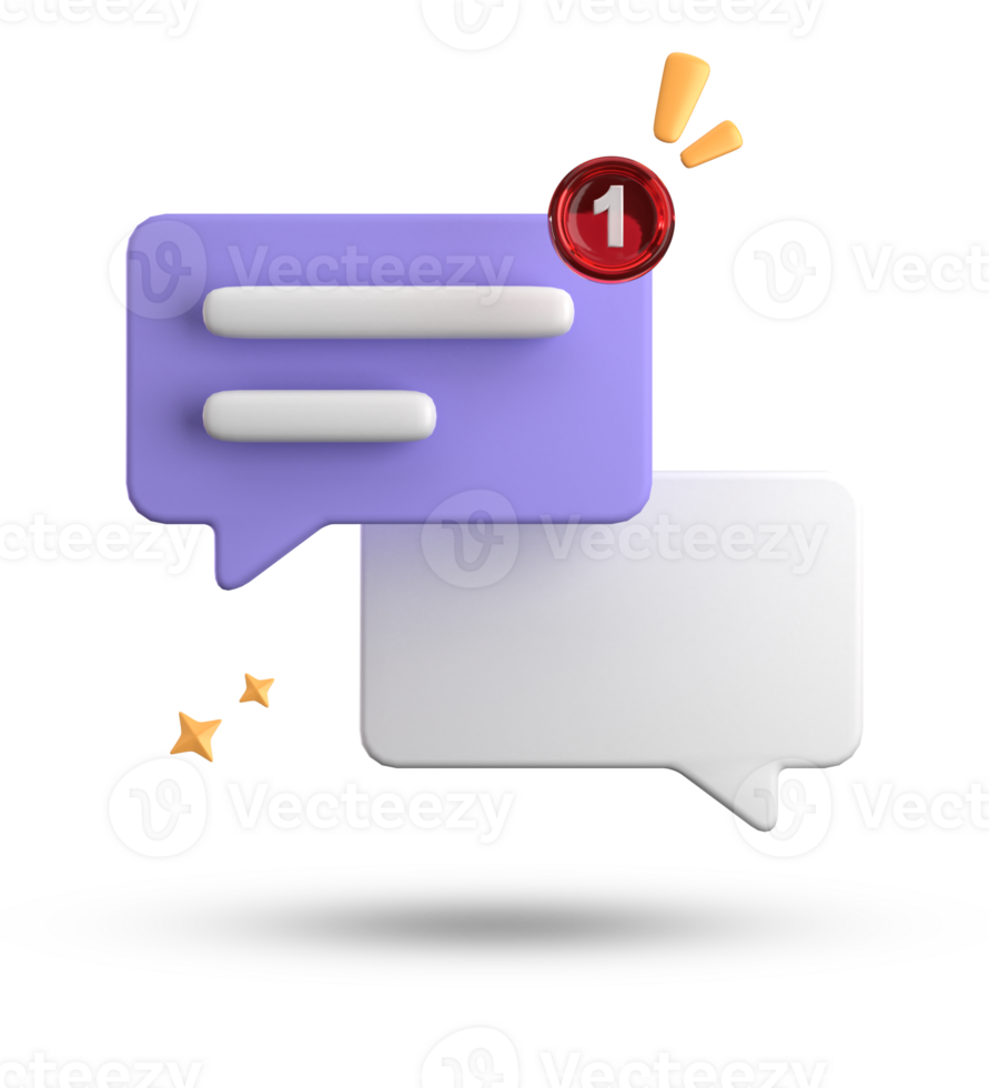 3d rendering of speech bubble, 3D pastel chat icon set. Set of 3d speak bubble. png