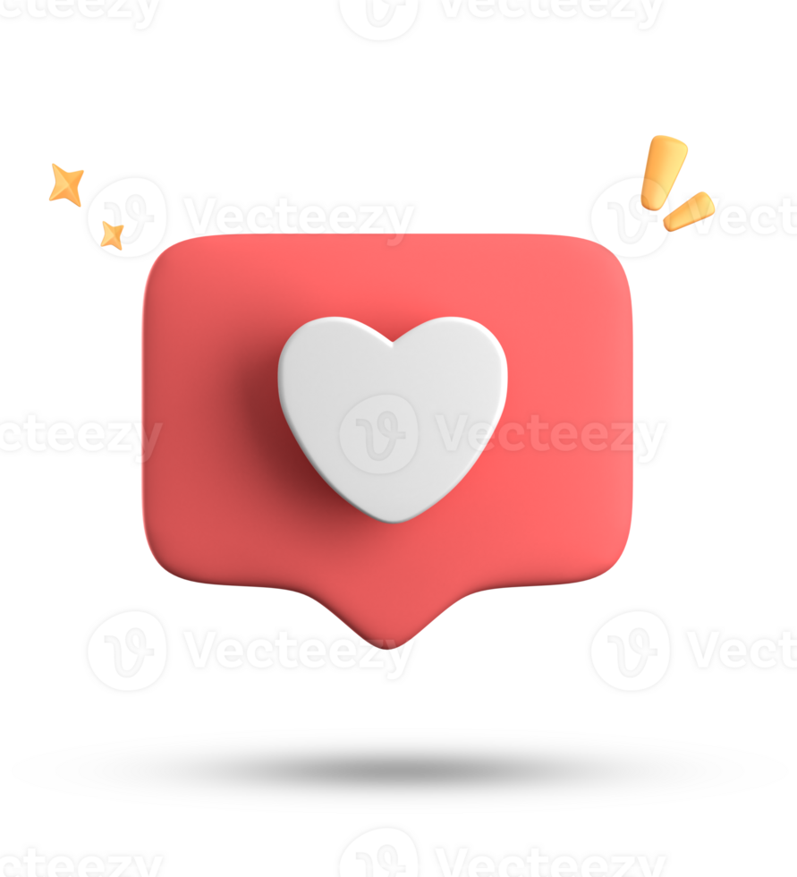 3d rendering of speech bubble love, 3D pastel pink purple chat icon set. Set of 3d speak bubble. png