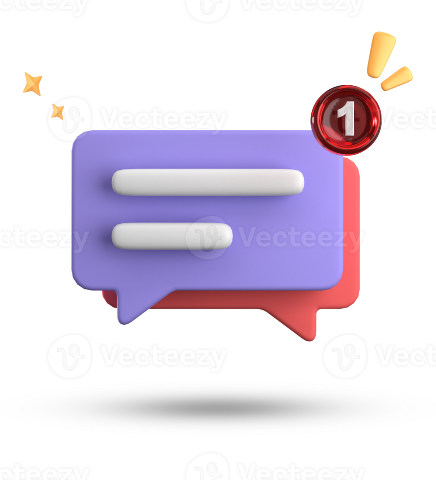 3d rendering of speech bubble, 3D pastel chat icon set. Set of 3d speak bubble. png