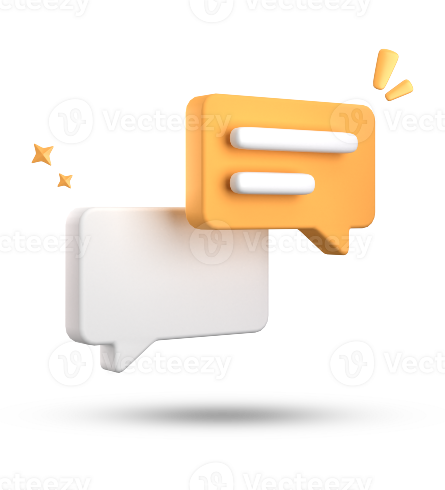 3d rendering of speech bubble, 3D pastel chat icon set. Set of 3d speak bubble. png