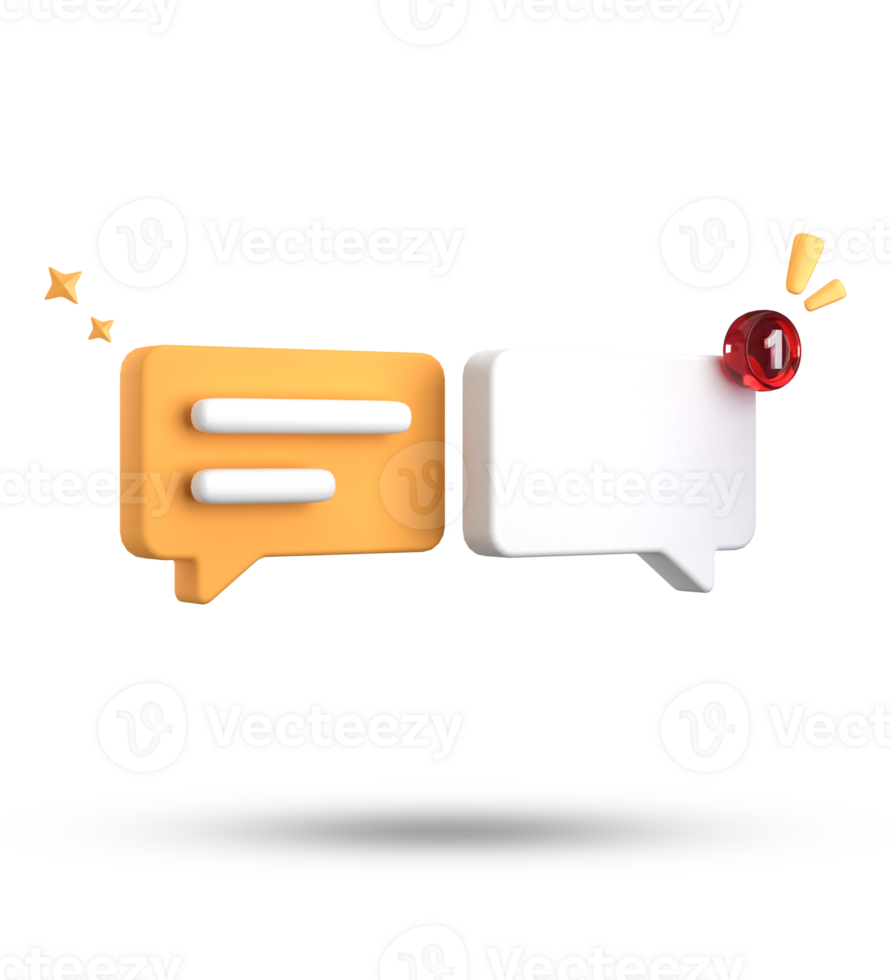 3d rendering of speech bubble, 3D pastel chat icon set. Set of 3d speak bubble. png
