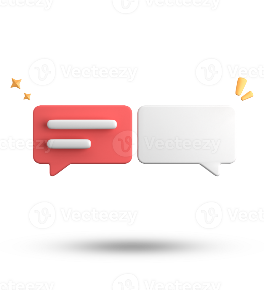 3d rendering of speech bubble, 3D pastel chat icon set. Set of 3d speak bubble. png