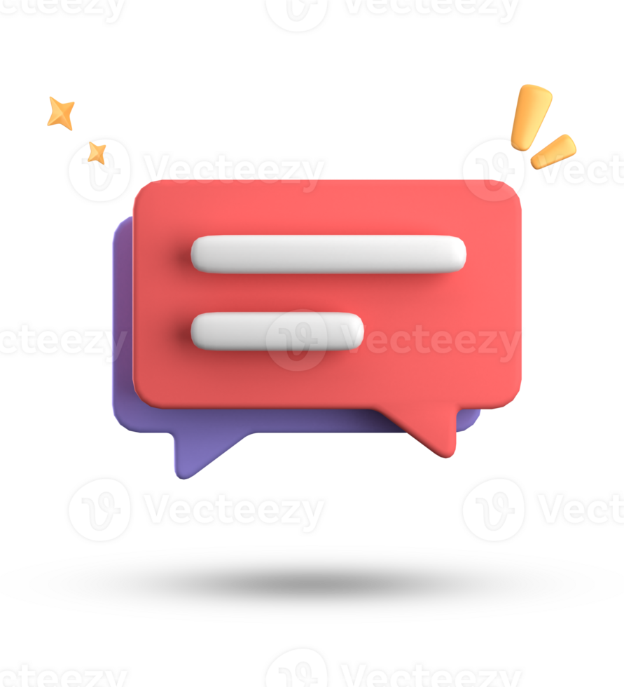 3d rendering of speech bubble, 3D pastel chat icon set. Set of 3d speak bubble. png