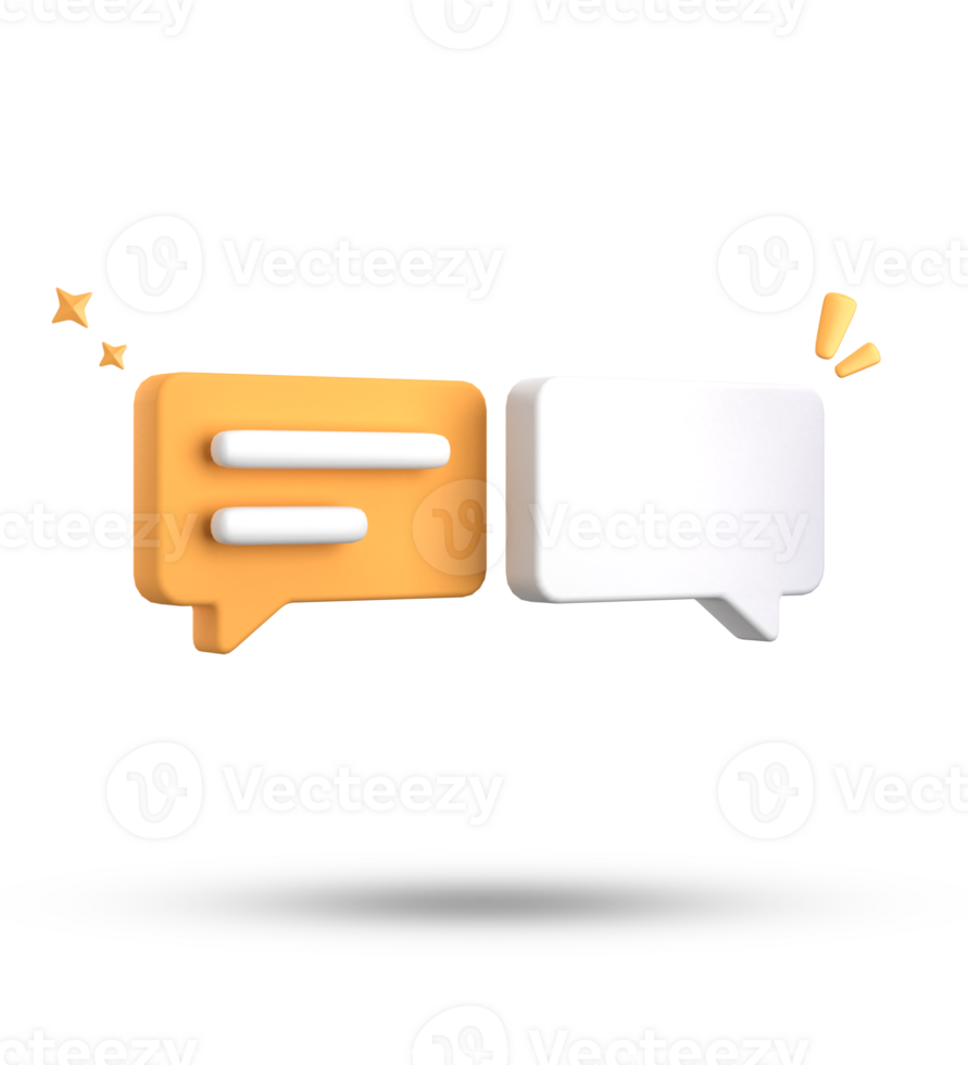 3d rendering of speech bubble, 3D pastel chat icon set. Set of 3d speak bubble. png