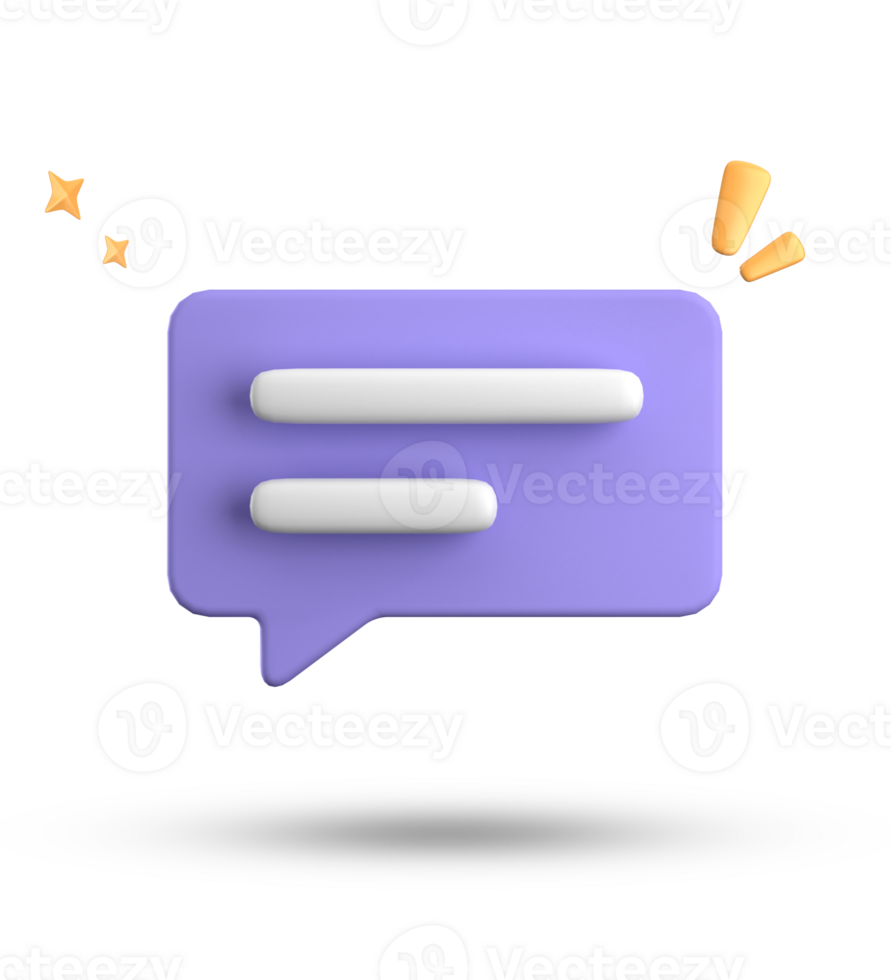 3d rendering of speech bubble, 3D pastel chat icon set. Set of 3d speak bubble. png