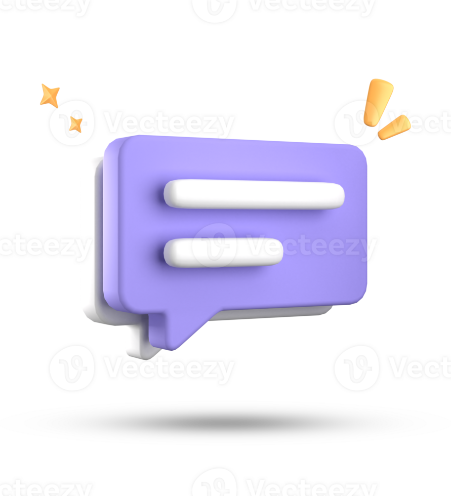 3d rendering of speech bubble, 3D pastel chat icon set. Set of 3d speak bubble. png