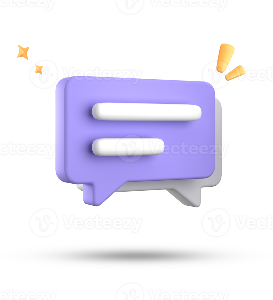 3d rendering of speech bubble, 3D pastel chat icon set. Set of 3d speak bubble. png