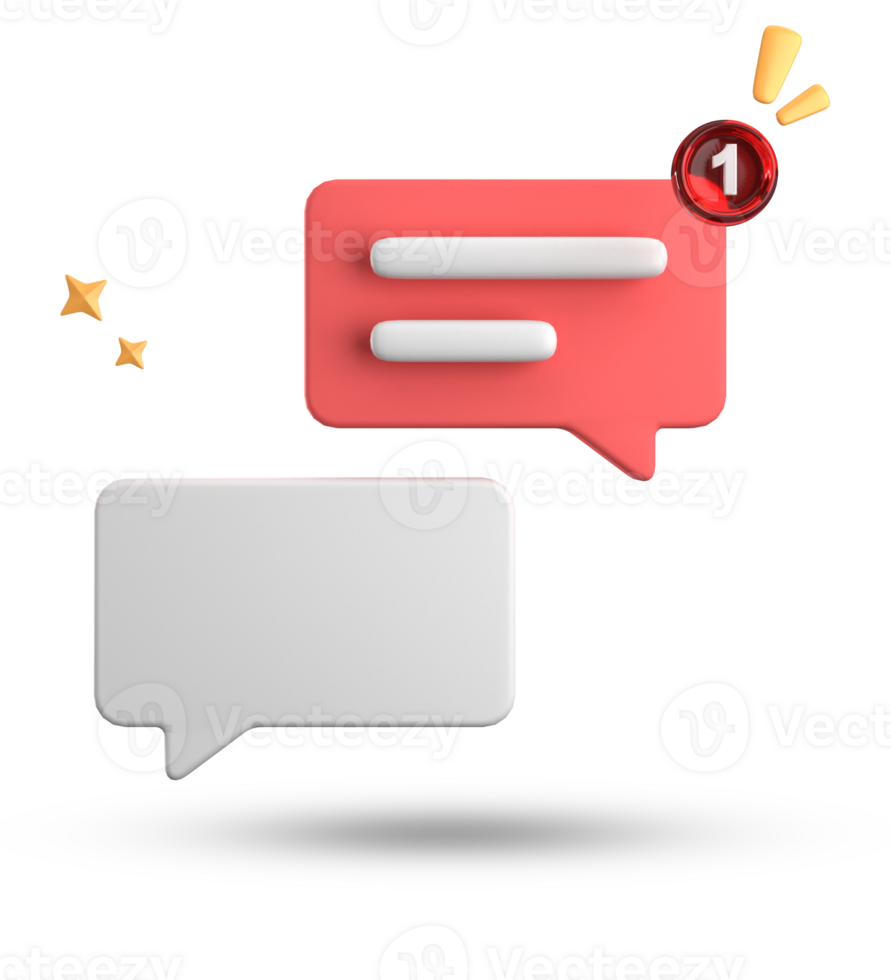 3d rendering of speech bubble, 3D pastel chat icon set. Set of 3d speak bubble. png