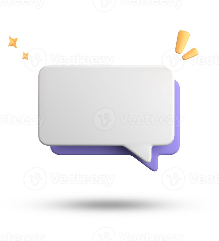 3d rendering of speech bubble, 3D pastel chat icon set. Set of 3d speak bubble. png