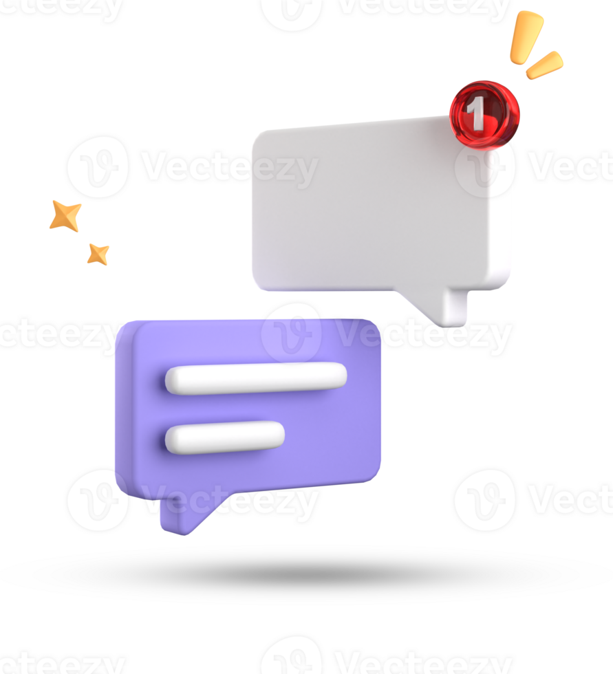 3d rendering of speech bubble, 3D pastel chat icon set. Set of 3d speak bubble. png