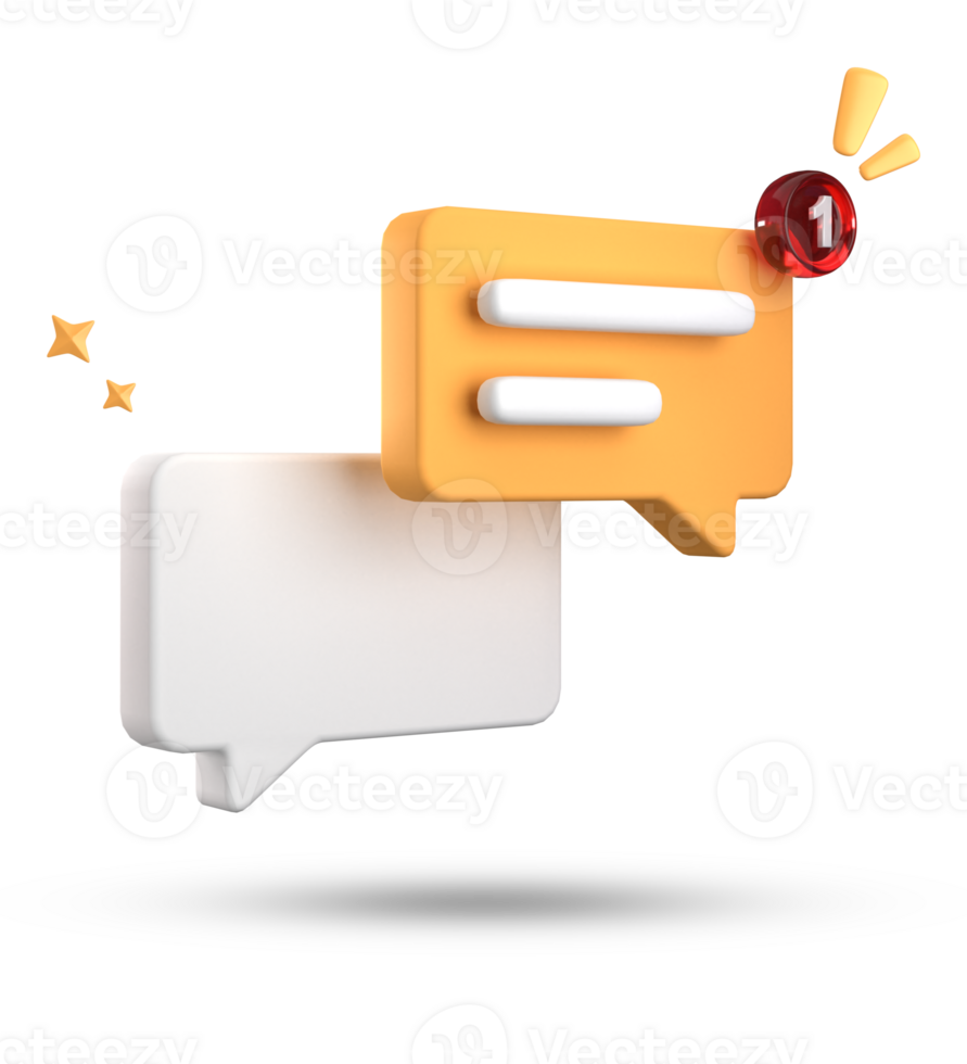 3d rendering of speech bubble, 3D pastel chat icon set. Set of 3d speak bubble. png